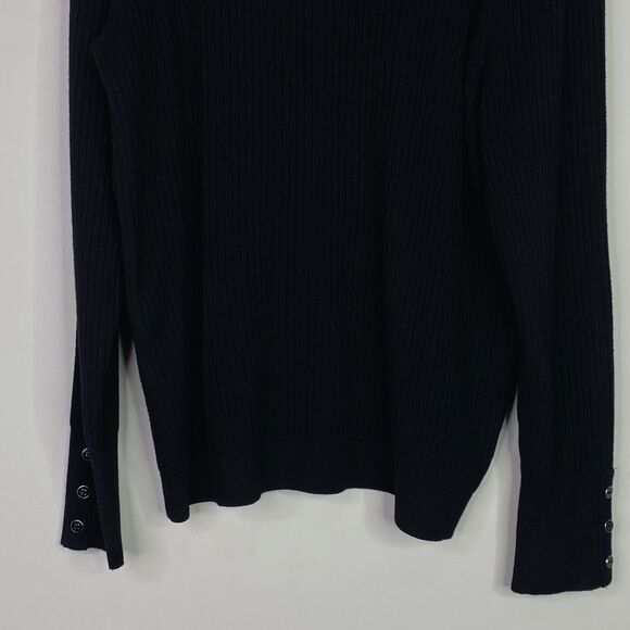 New Talbots Button Cuff Ribbed Turtleneck Sweater Women's Size XLP - Picture 5 of 8
